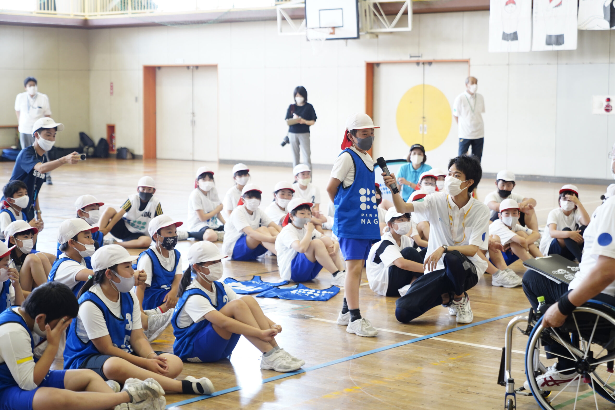 パラ学がスタート！～後編～ 長野市立松代小学校で車いすポートボールゴールチャレンジに挑戦！