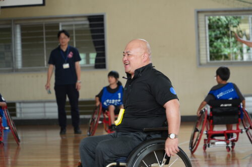 体験授業中の馬島さんの世数